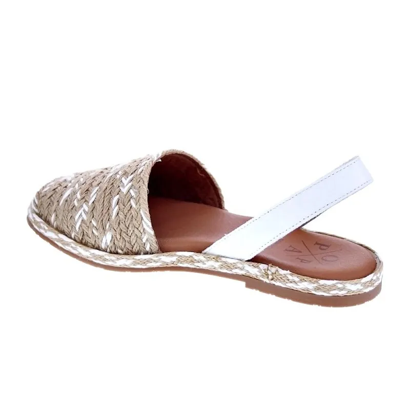 Popa Abarcas menorquinas Mujer Falesia Beige