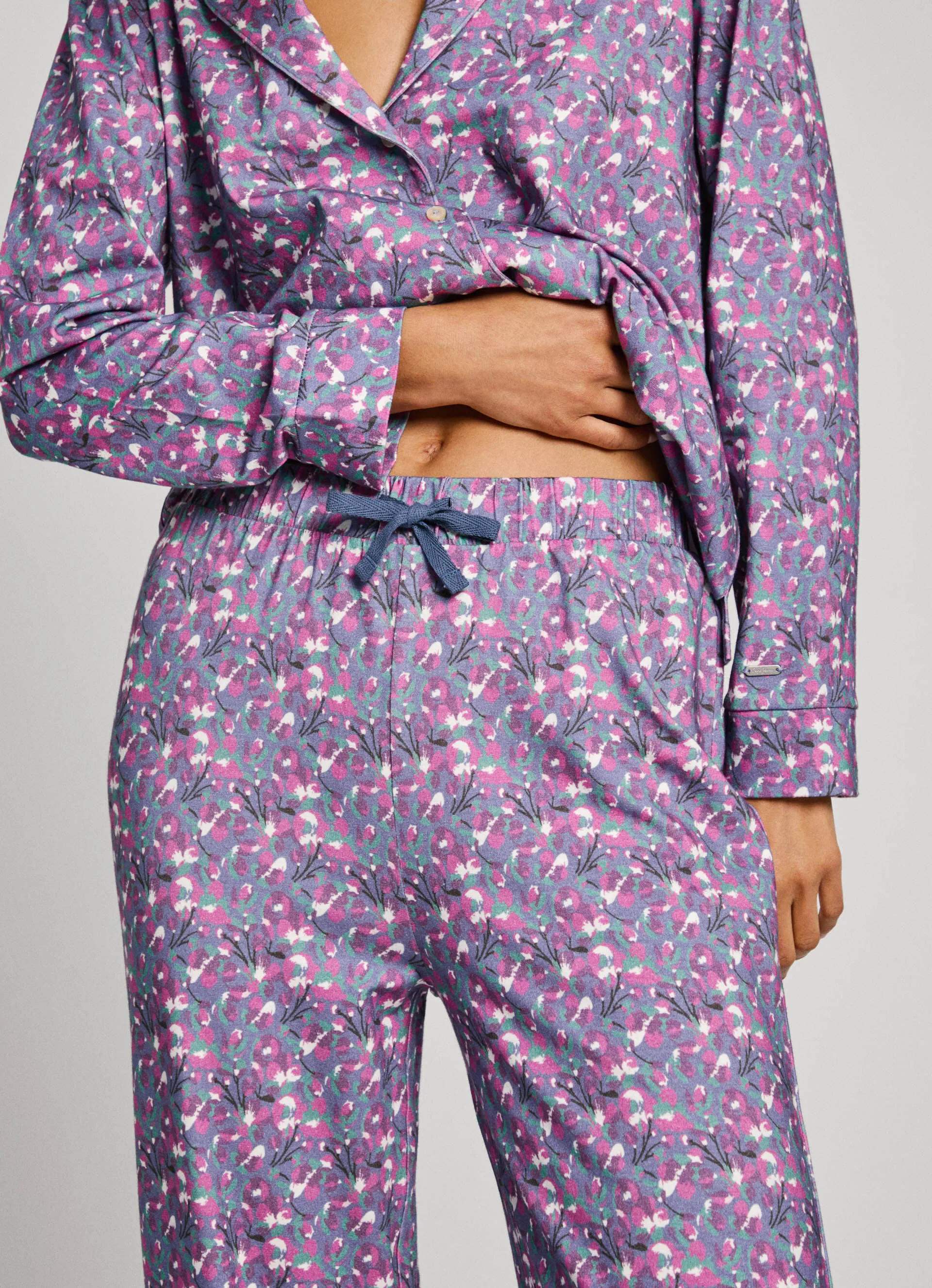 set pijama estampado floral