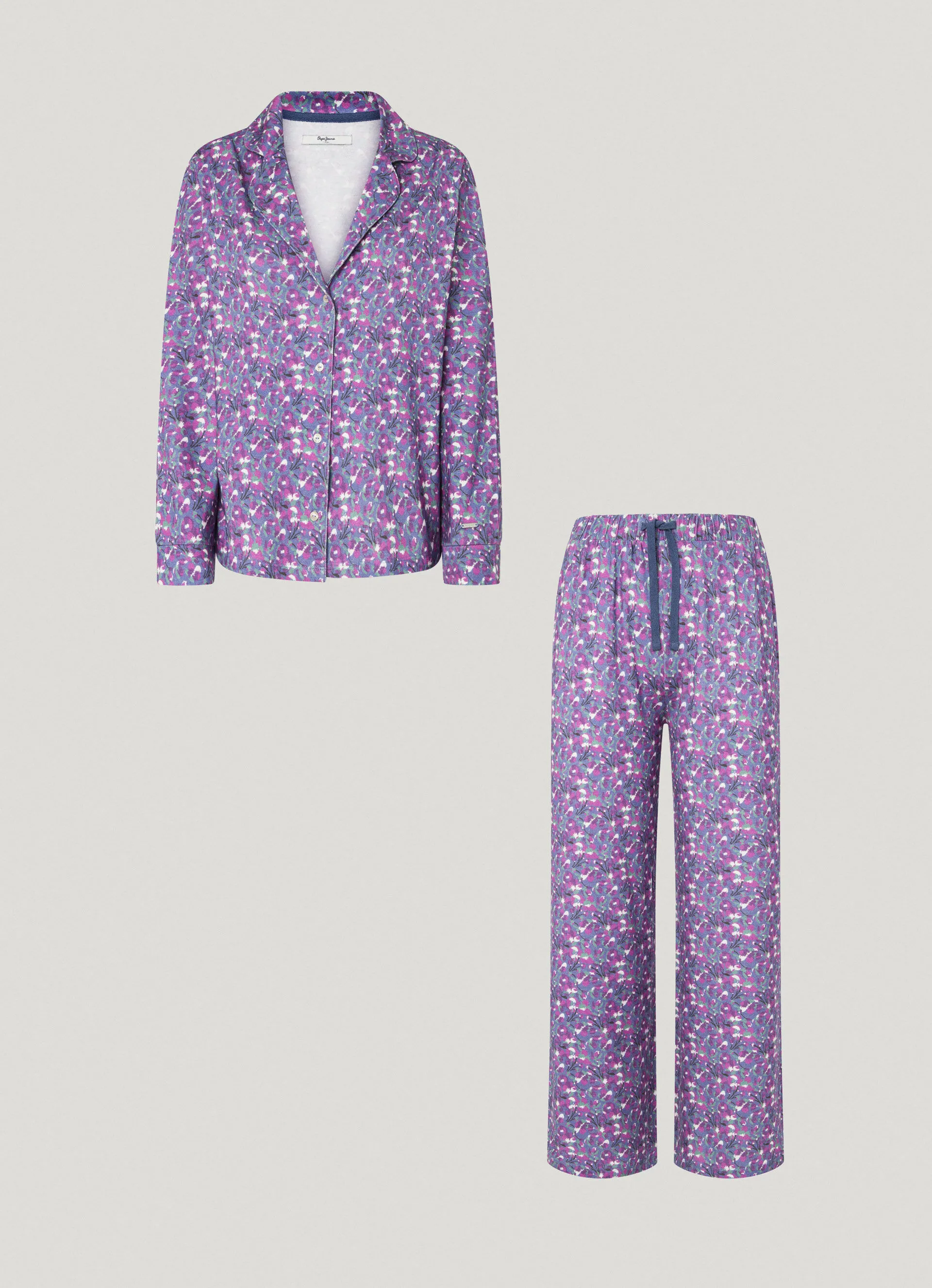 set pijama estampado floral